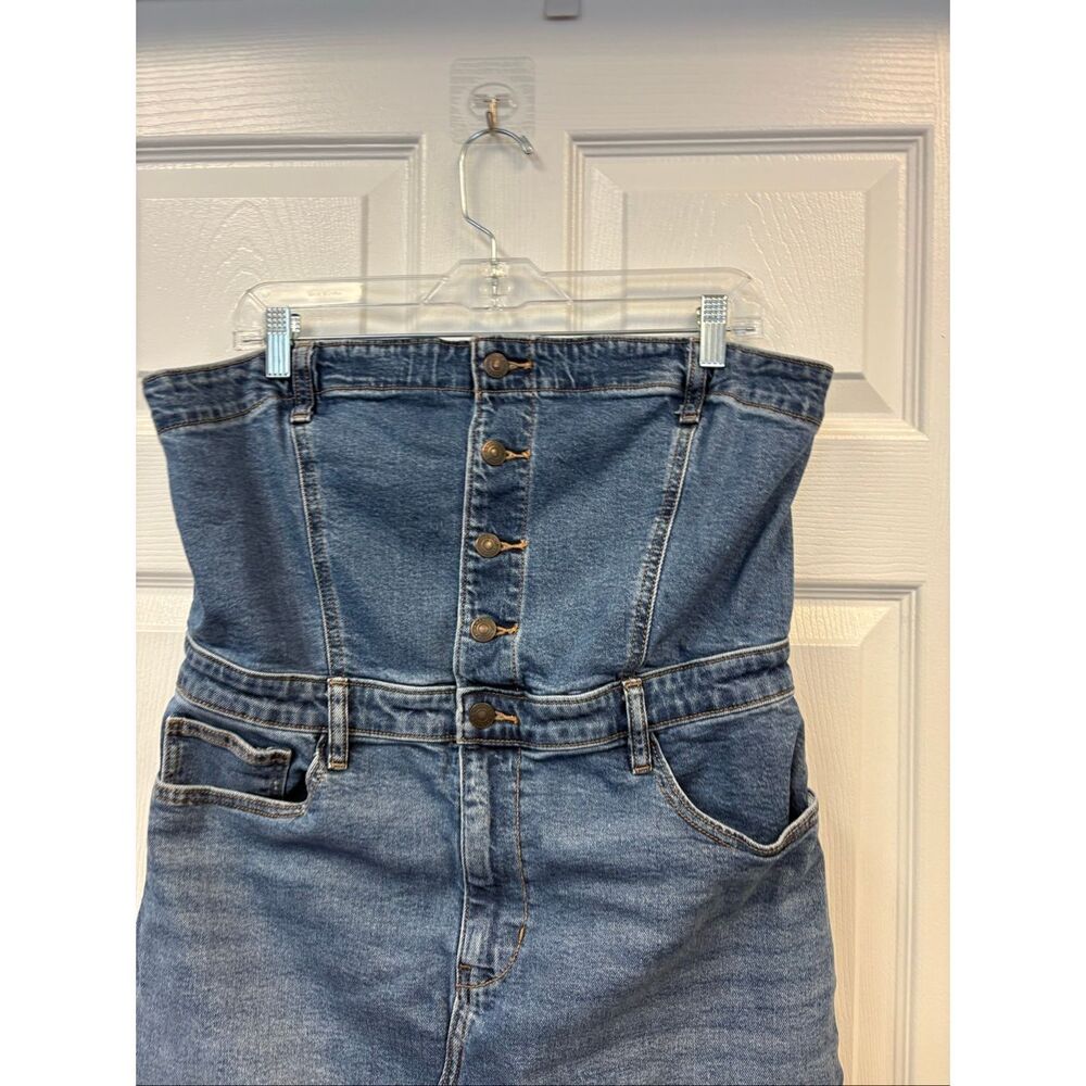 AEO Strapless Denim Dress - Picture 4 of 7